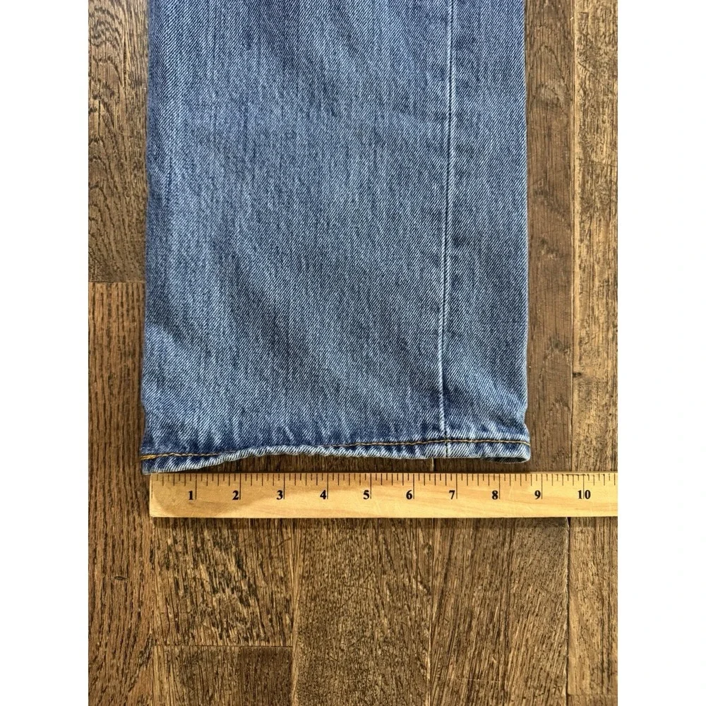 Levi's 501 Blue Jeans Men's Size W38xL29 Straight Leg Button Fly Denim Mid Rise